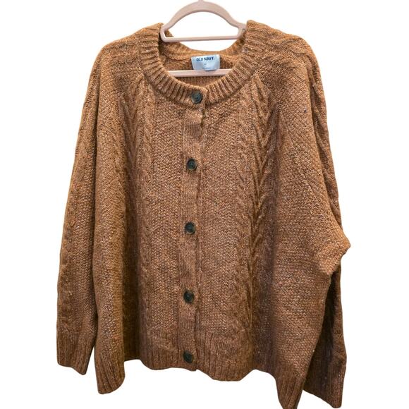 Old Navy Cable Knit Button Front Cardigan size 4X EUC - Picture 3 of 5